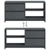 Graues TV-Lowboard Vitanov 80x31x39cm (Kiefer)