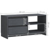 Graues TV-Lowboard Vitanov 80x31x39cm (Kiefer)