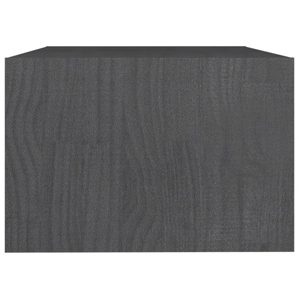 Grauer Couchtisch Zeik 75x50x33,5cm (Kiefer)