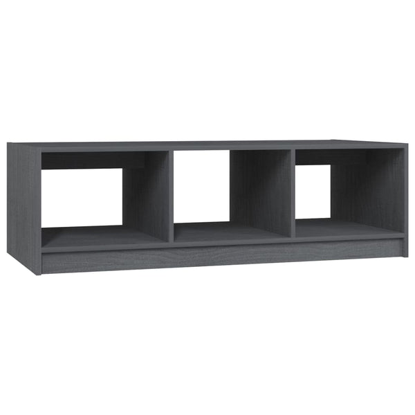 Grauer Couchtisch Zinel 110x50x34cm (Kiefer)