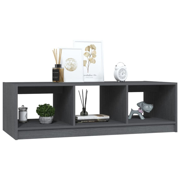 Grauer Couchtisch Zinel 110x50x34cm (Kiefer)