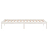 Weißes Bettgestell Tomiris 75x190cm (Holz, Small Single)