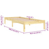 Bettrahmen Tomiris 90x190cm (Einzel)