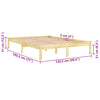 Bettrahmen Tomiris 120x190cm (Holz Small Double)