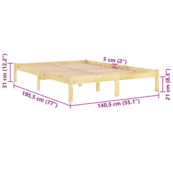 Bettgestell Tomiris 135x190cm (Doppelbett)