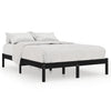 Schwarzes Bettgestell Tomiris 135x190cm (Doppelbett)
