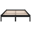 Schwarzes Bettgestell Tomiris 135x190cm (Doppelbett)