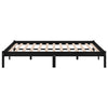 Schwarzes Bettgestell Tomiris 135x190cm (Doppelbett)