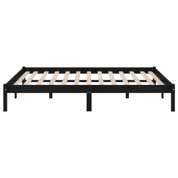 Schwarzes Bettgestell Tomiris 150x200cm (Kingsize)