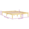 Bettgestell Tomiris 160x200cm (Kiefer)