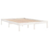 Weißes Bettgestell Tomiris 180x200cm (Kiefer, Super King Size)