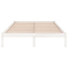 Weißes Bettgestell Tomiris 180x200cm (Kiefer, Super King Size)