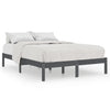 Graues Bettgestell Tomiris 200x200cm (Kiefer)