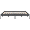 Graues Bettgestell Tomiris 200x200cm (Kiefer)