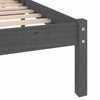 Graues Bettgestell Tomiris 200x200cm (Kiefer)