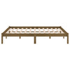 Honigbraunes Bettgestell Tomiris 200x200cm (Kiefer)