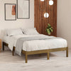 Honigbraunes Bettgestell Tomiris 200x200cm (Kiefer)