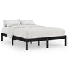 Schwarzes Bettgestell Tomiris 200x200cm (Kiefer)