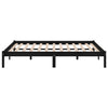 Schwarzes Bettgestell Tomiris 200x200cm (Kiefer)