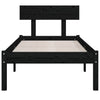 Schwarzes Bettgestell Lexie 90x190cm (Einzelbett)