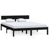 Schwarzes Bettgestell Lexie 135x190cm (Doppelbett)