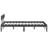 Graues Bettgestell Lexie 140x190cm (Kiefer)