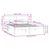 Bettgestell Lexie 150x200cm (Kiefer King Size)