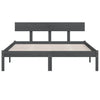 Graues Bettgestell Lexie 150x200cm (Kiefer King Size)