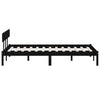 Schwarzes Bettgestell Lexie 150x200cm (Kingsize)