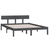 Graues Bettgestell Lexie 200x200cm (Kiefer)