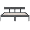 Graues Bettgestell Lexie 200x200cm (Kiefer)