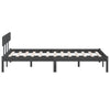 Graues Bettgestell Lexie 200x200cm (Kiefer)