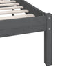 Graues Bettgestell Lexie 200x200cm (Kiefer)