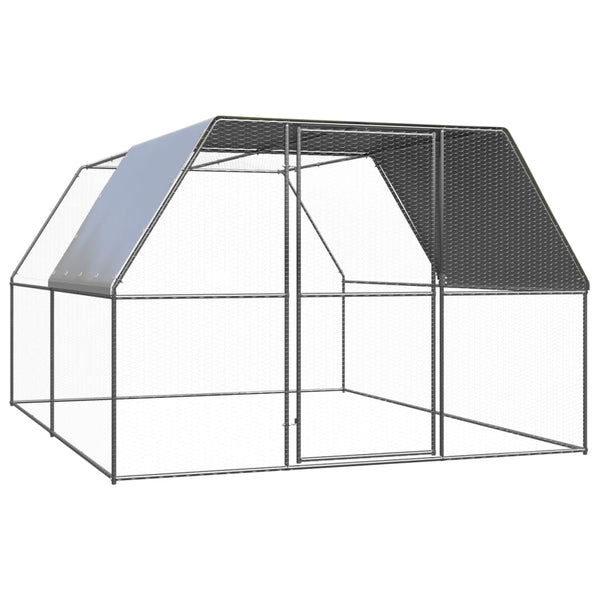 Verzinkter Hühnerstall Auorelia für draußen 3x4x2 m (Stahl)