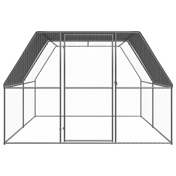 Verzinkter Hühnerstall Auorelia für draußen 3x4x2 m (Stahl)