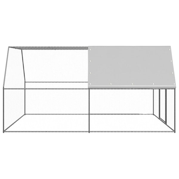 Verzinkter Hühnerstall Auorelia für draußen 3x4x2 m (Stahl)
