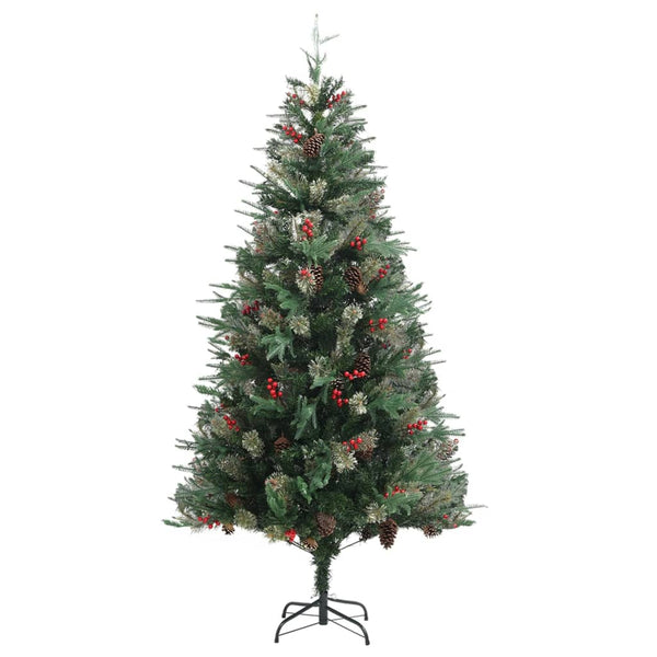 Vihreä tekojoulukuusi kävyillä Samolica 225cm (pvc ja pe)
