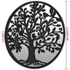 Schwarzer Garten-Spiegel Mabrouk 40x2,5cm (Eisen rund für den Außenbereich)