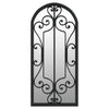 Schwarzer Garten-Spiegel Earlie 100x45cm (Eisen für den Außenbereich)