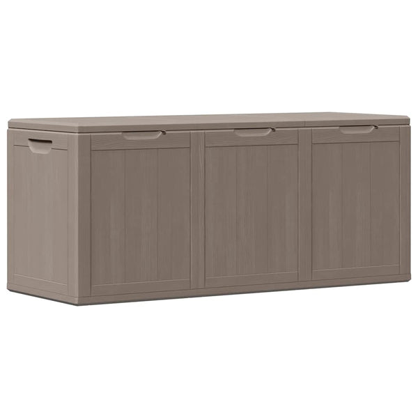 Braune Gartenaufbewahrungsbox Cosita 270 l (PP Rattan)
