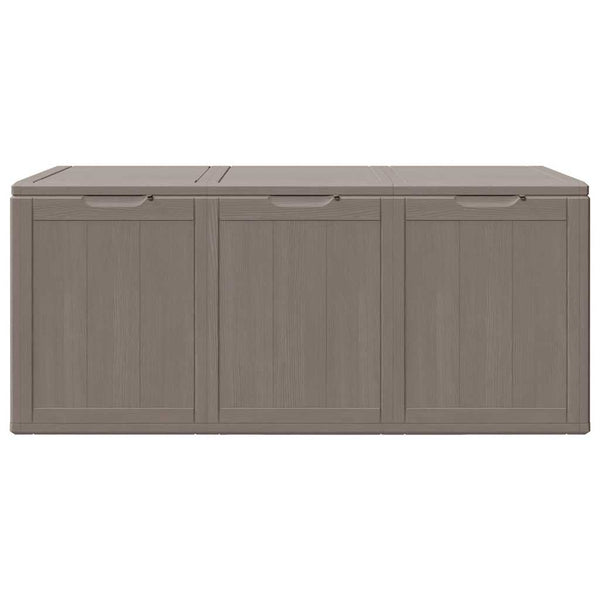 Braune Gartenaufbewahrungsbox Cosita 270 l (PP Rattan)