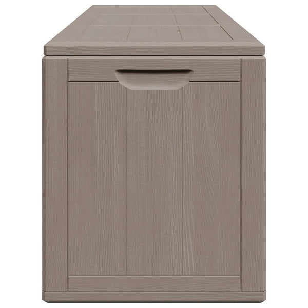 Braune Gartenaufbewahrungsbox Cosita 270 l (PP Rattan)