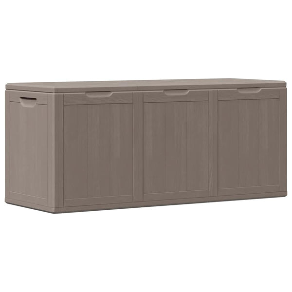 Braune Gartenaufbewahrungsbox Cosita 270 l (PP Rattan)