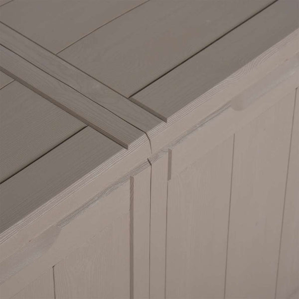 Braune Gartenaufbewahrungsbox Cosita 270 l (PP Rattan)