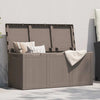 Braune Gartenaufbewahrungsbox Cosita 270 l (PP Rattan)