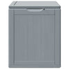 Garten-Aufbewahrungstruhe Cosita 90 l (PP-Rattan), Grau