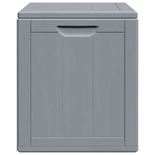 Garten-Aufbewahrungstruhe Cosita 90 l (PP-Rattan), Grau