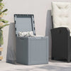 Garten-Aufbewahrungstruhe Cosita 90 l (PP-Rattan), Grau