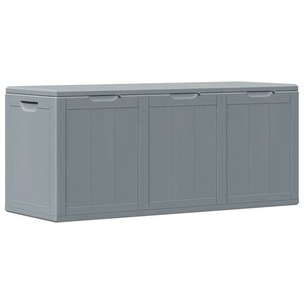 Graue Gartenaufbewahrungstruhe Cosita 270 l (pp Rattan)