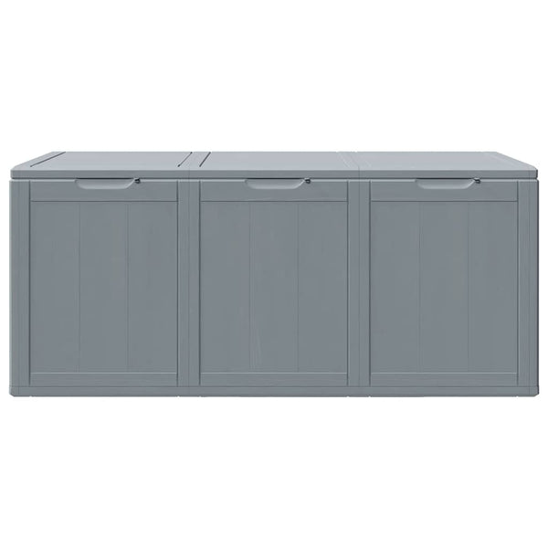 Graue Gartenaufbewahrungstruhe Cosita 270 l (pp Rattan)